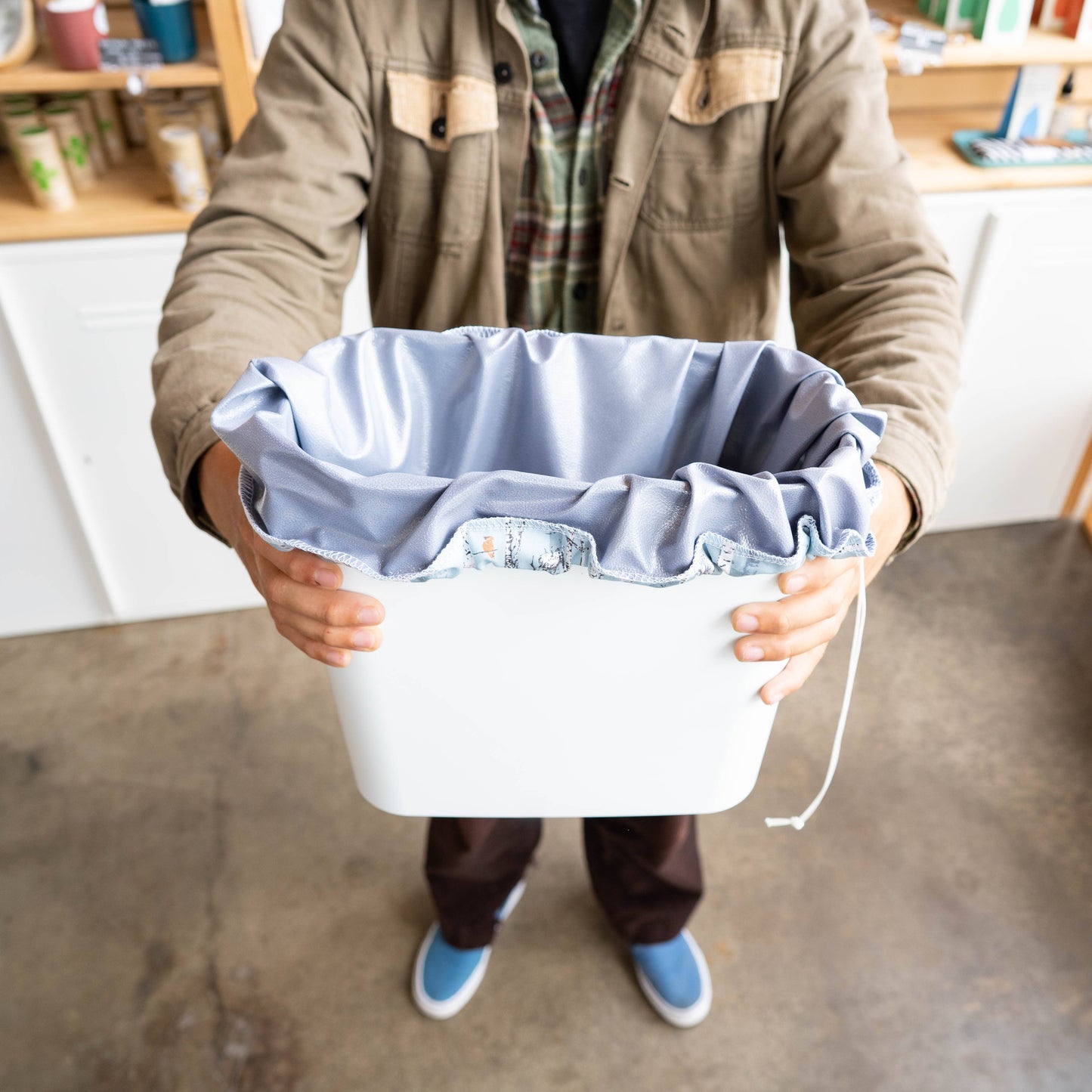 Washable Pail Liner: Birch, Small