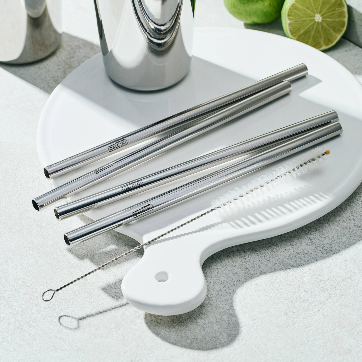 4 Straws & Cleaning Brush