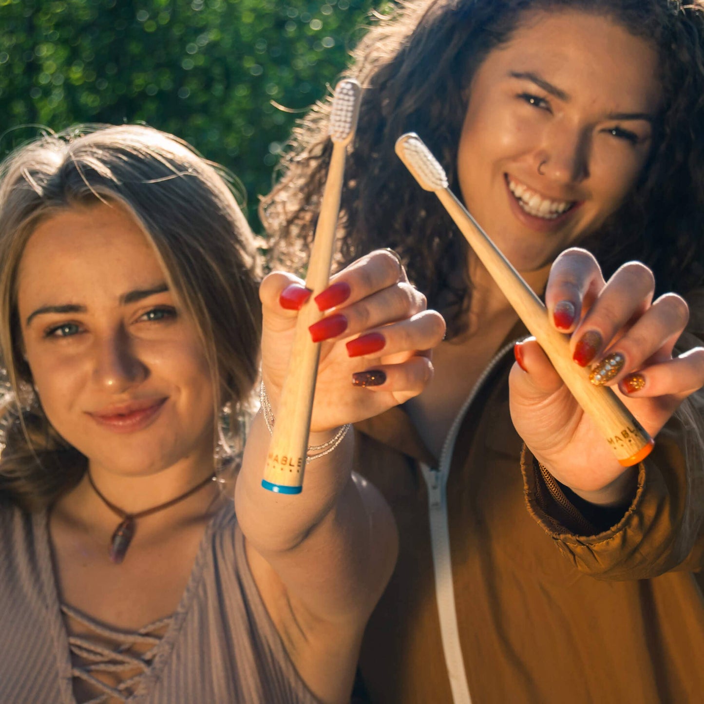 Adult Orange - Bamboo Toothbrush: Soft