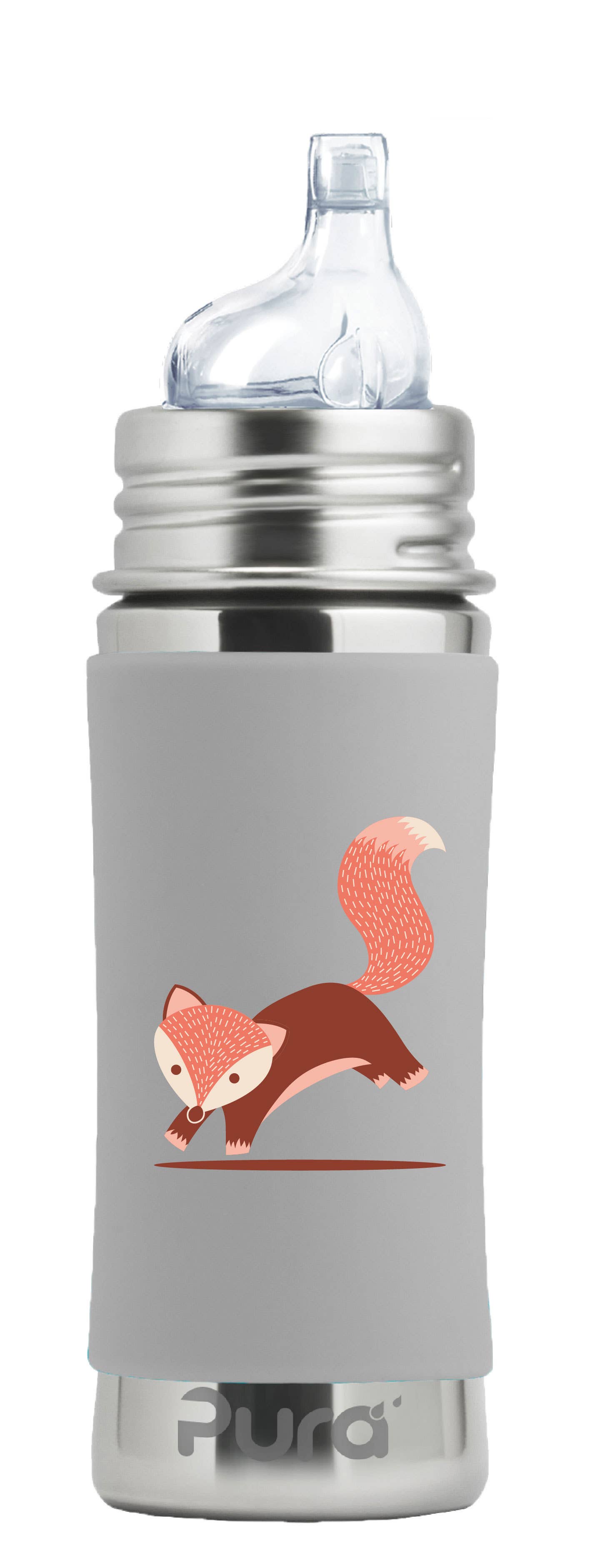 Kiki® 11oz Sippy Bottle: Aqua Sleeve