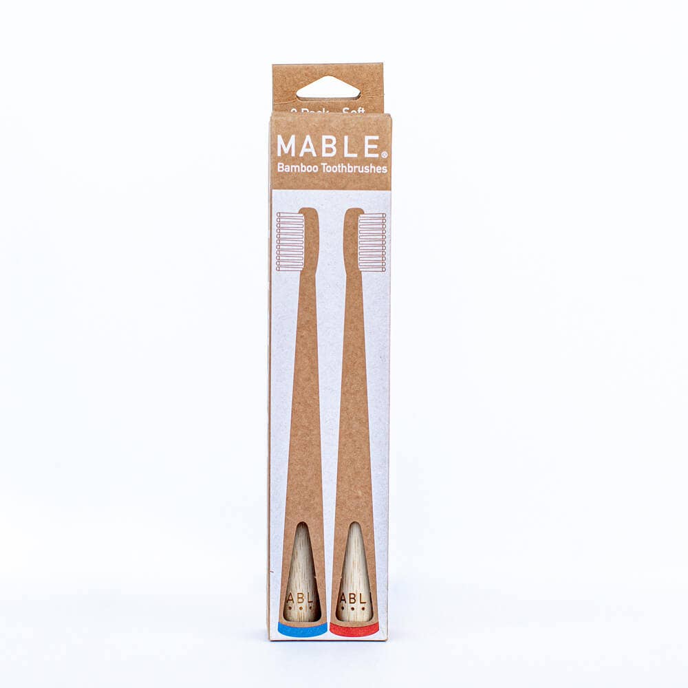 Bamboo Toothbrush by MABLE - Two Pack - Original