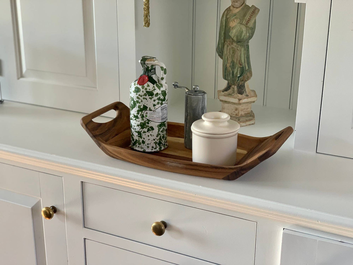 Norwegian Saddle Serving Tray, Acacia