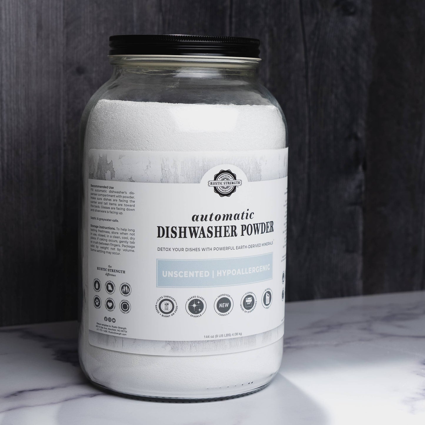 Automatic Dishwasher Powder | Non-Toxic & Microplastic Free: 4 oz Sample