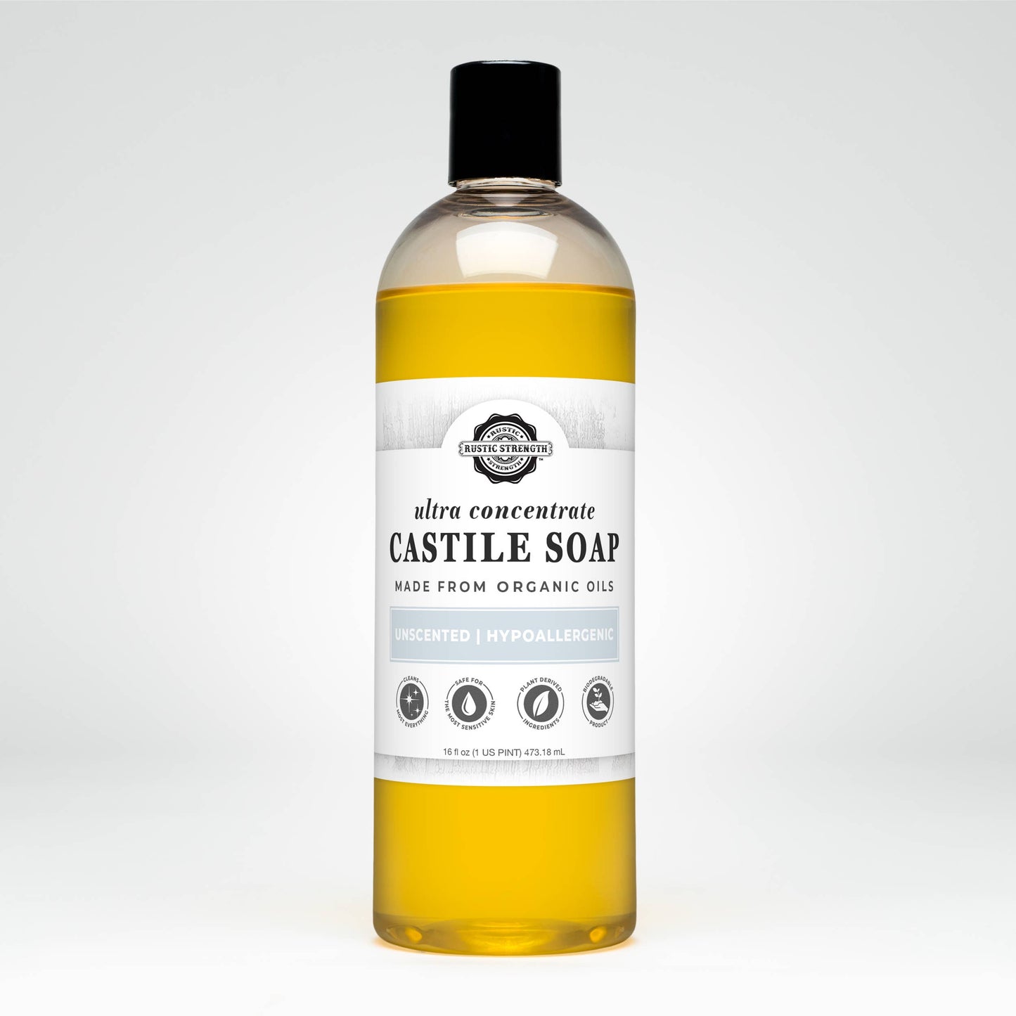 Organic Castile Soap - Concentrated | Thick & Long Lasting: Gallon Glass Jug