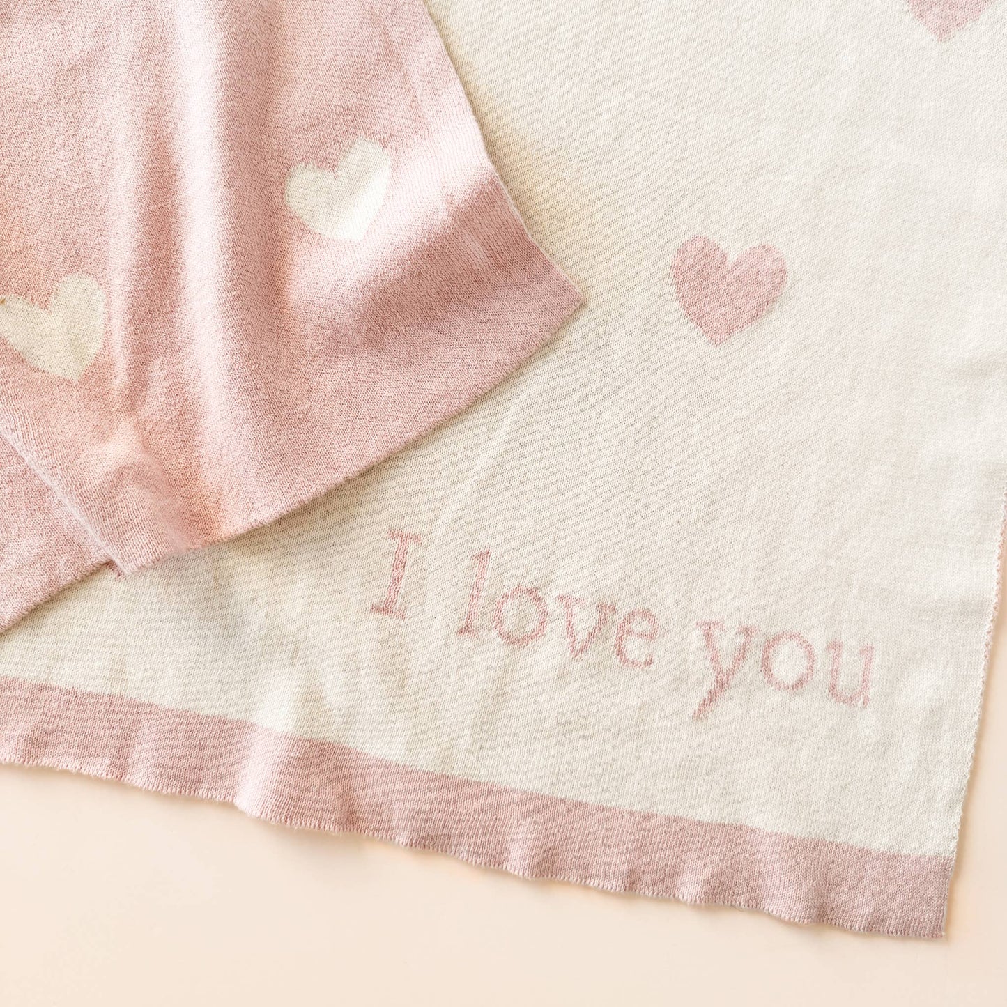 Blanket Heart I Love You Baby Blush Pink Valentine's Gift