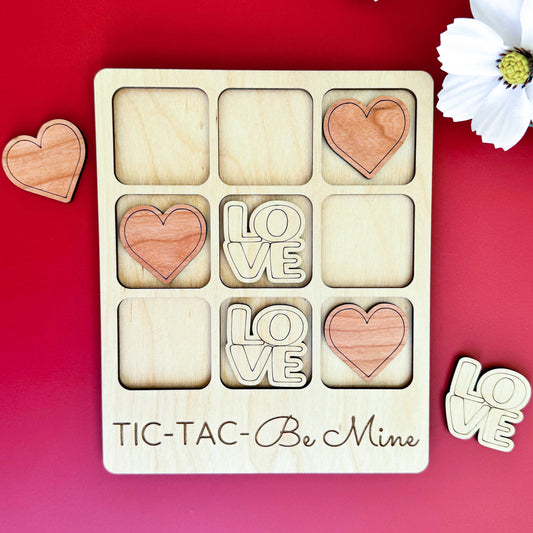 Valentine's Day Board Game - Love Tic-Tac-Toe Game