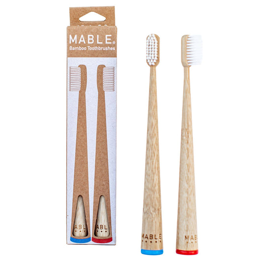 Bamboo Toothbrush by MABLE - Two Pack - Original