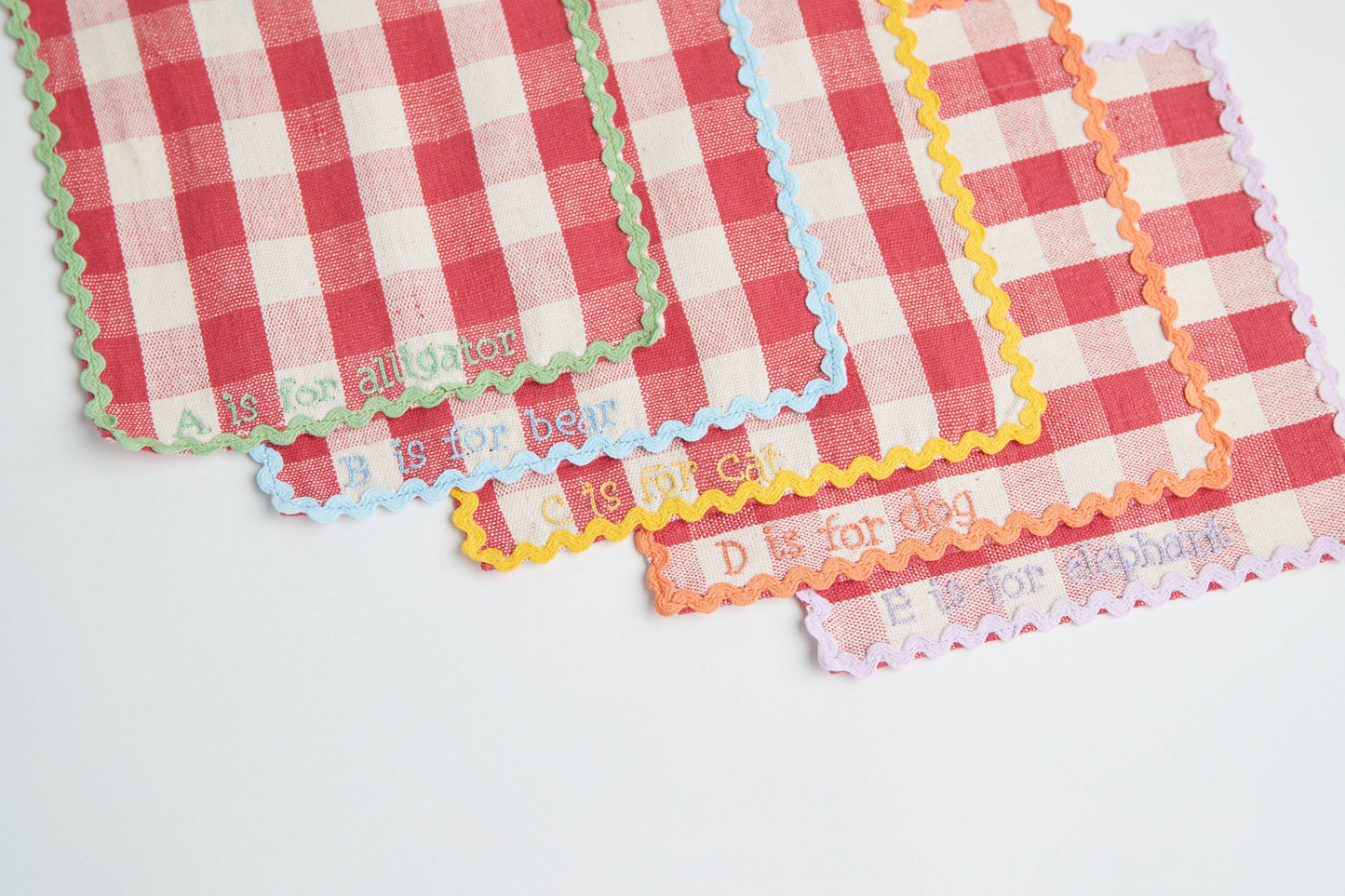 Handwoven ABC's Lunchbox Napkins