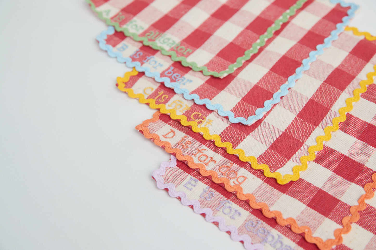 Handwoven ABC's Lunchbox Napkins