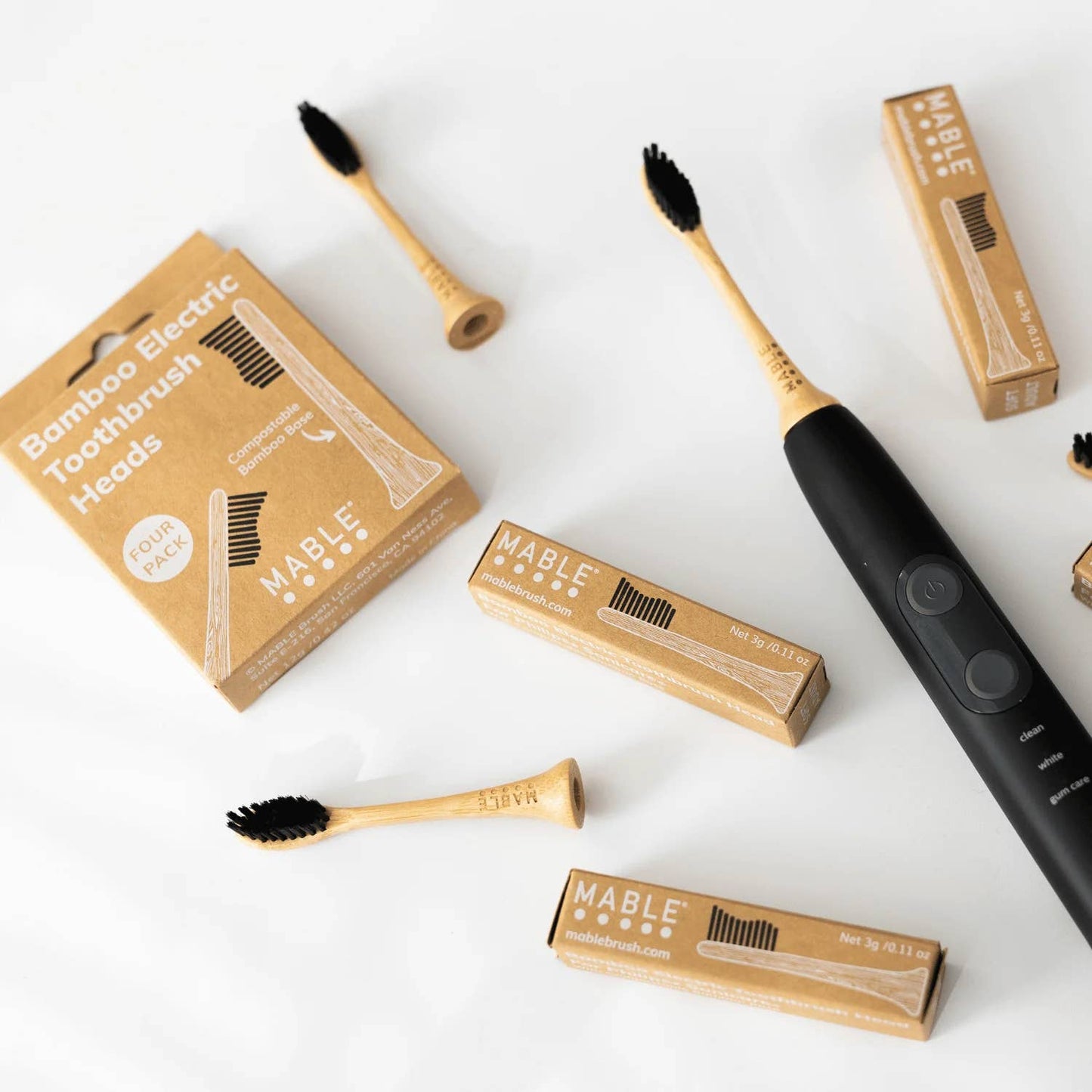 Bamboo Toothbrush Head compatible with Philips Sonicare
