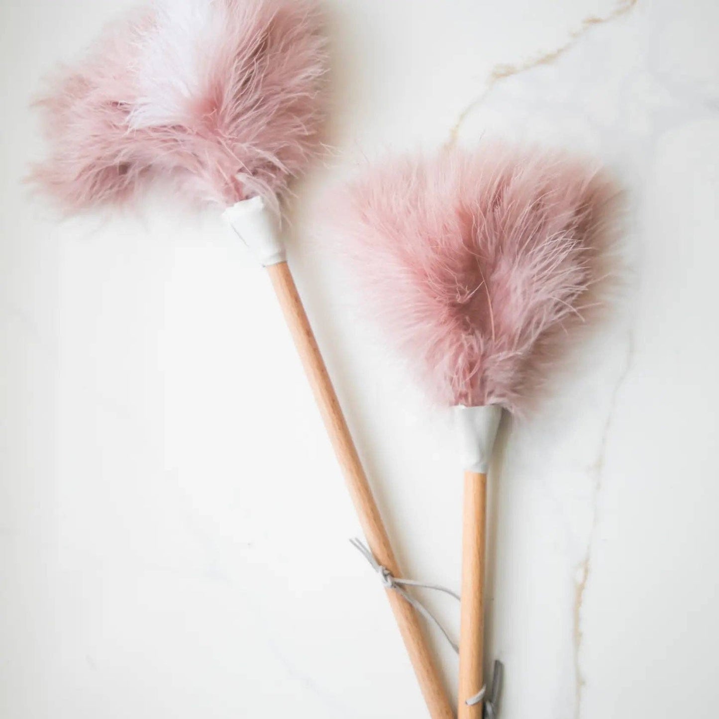 Pink Ostrich Feather Duster: S