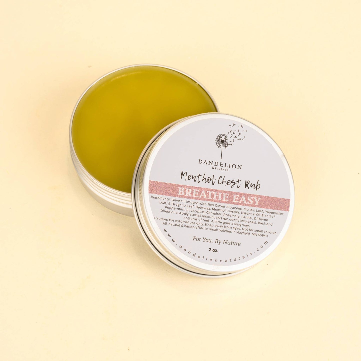 Breathe Easy Salve | Natural Vapor Rub | Chest Rub