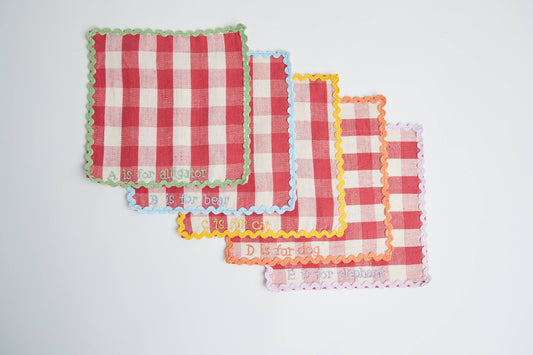 Handwoven ABC's Lunchbox Napkins