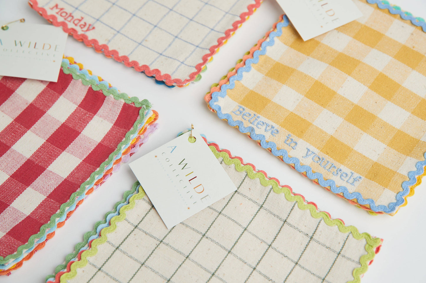 Handwoven Positive Vibes Lunchbox Napkins