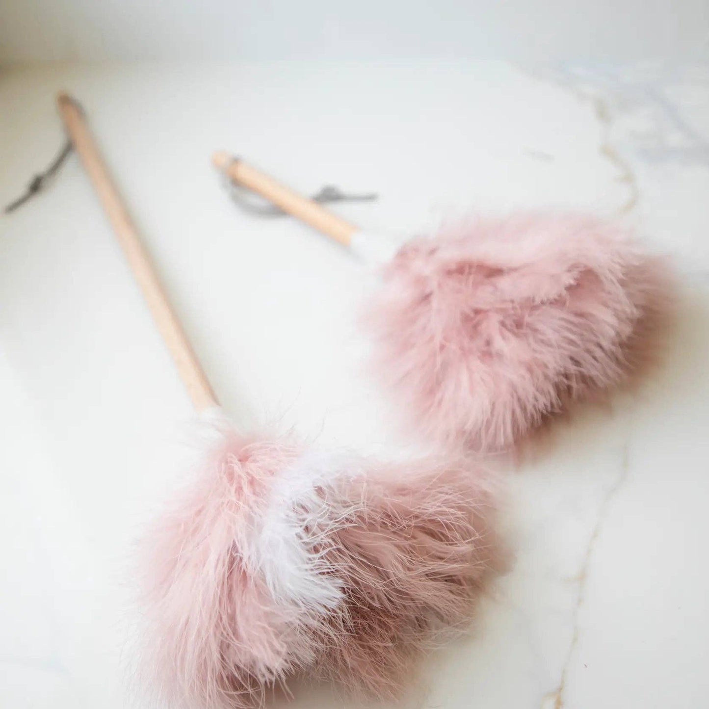 Pink Ostrich Feather Duster: S