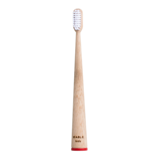 Kids Bamboo Toothbrush: Red