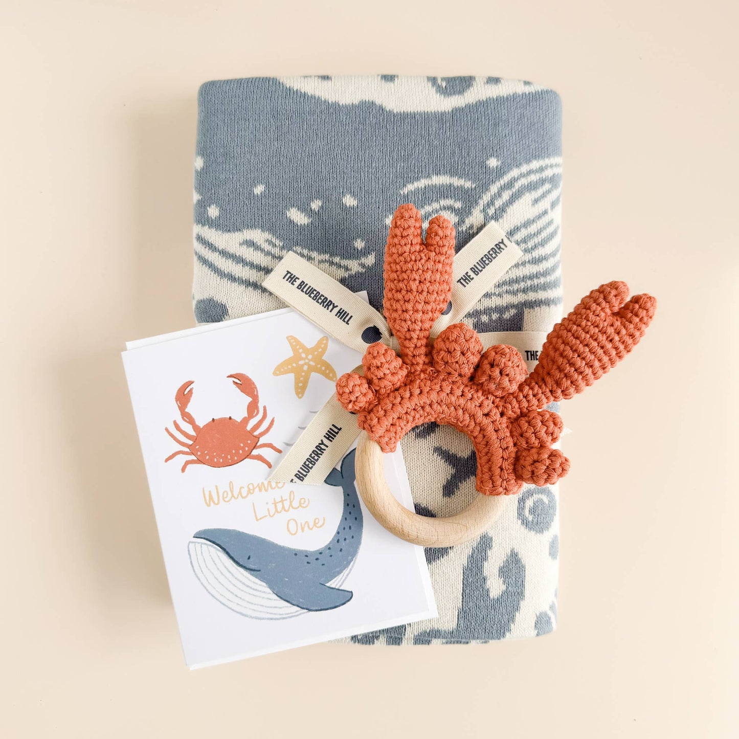 Blanket Nautical Cotton Baby Gift Spring Summer Ocean