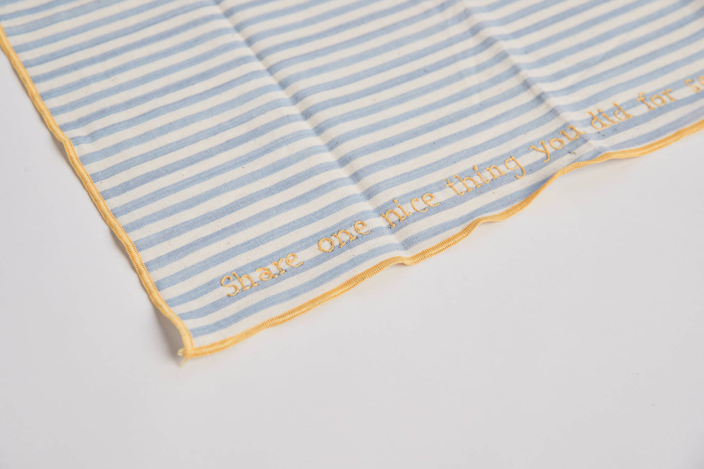 Handwoven Conversation Dinner Napkins: Striped