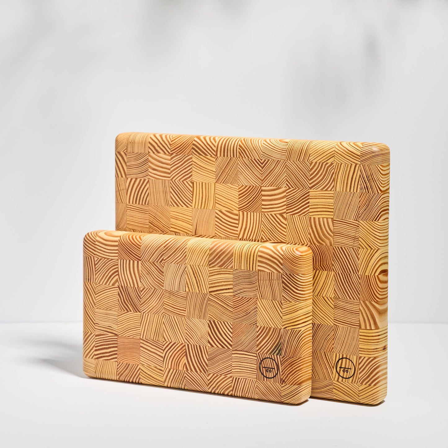 End Grain Cutting Board in Southern Yellow Pine - Jasper: Large