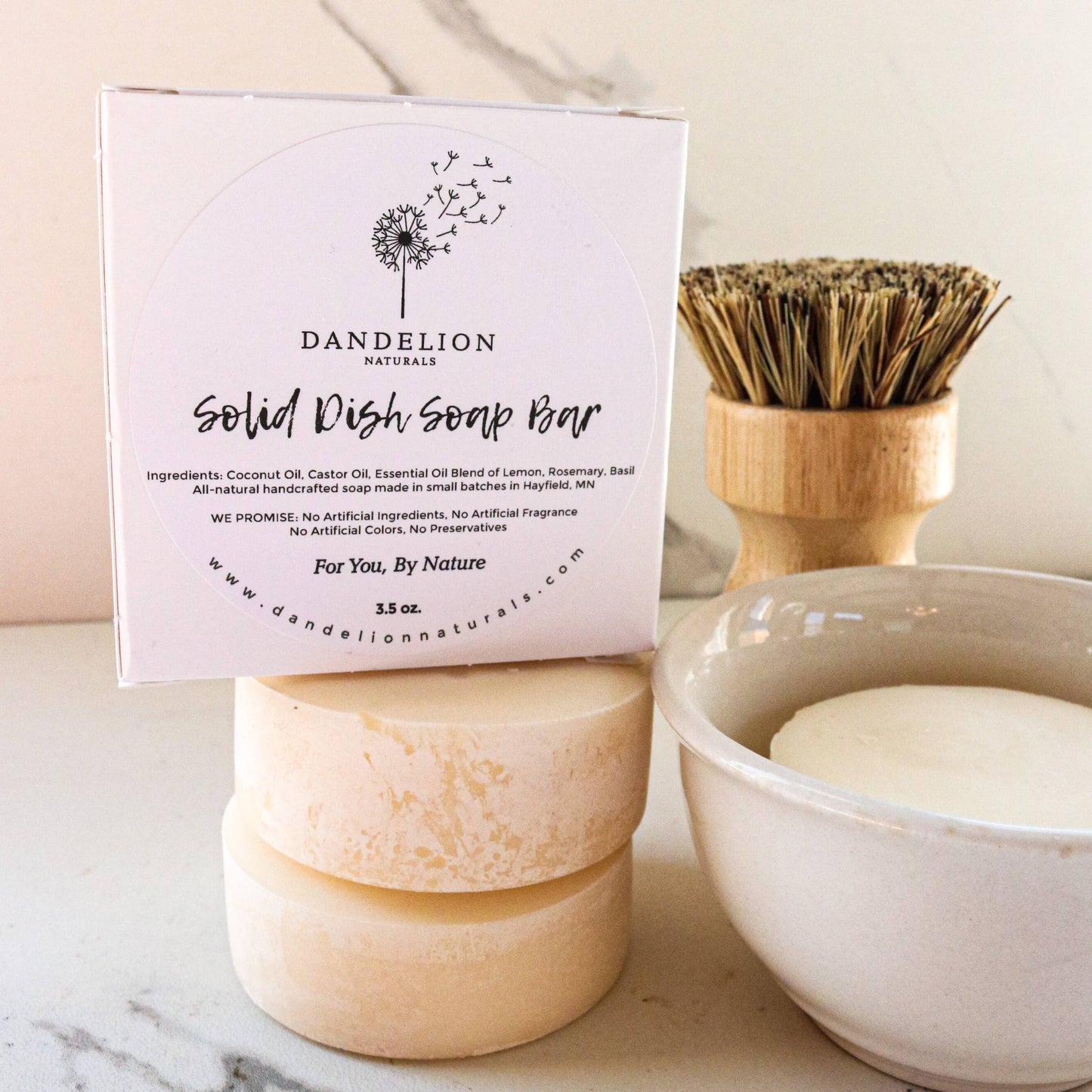 Solid Dish Soap Bar | Dish Soap |  Lemon + Basil + Rosemary