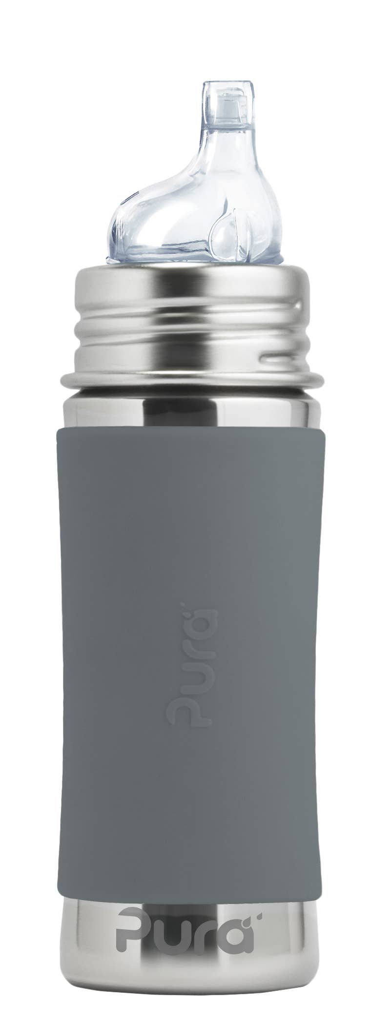 Kiki® 11oz Sippy Bottle: Aqua Sleeve