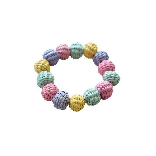 Cotton candy beads napkin ring
