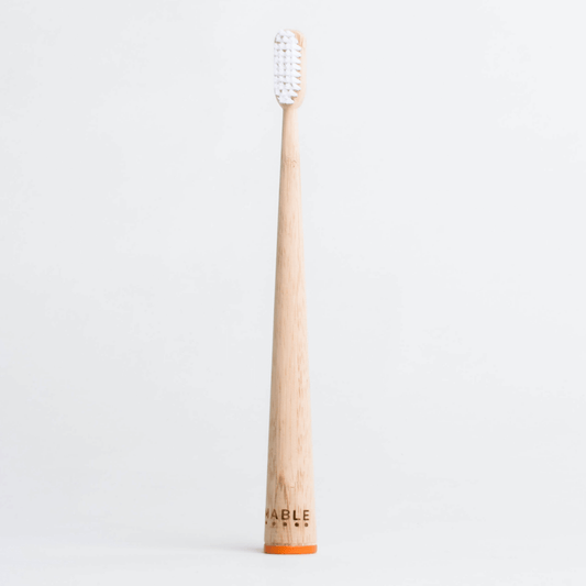 Adult Orange - Bamboo Toothbrush: Soft