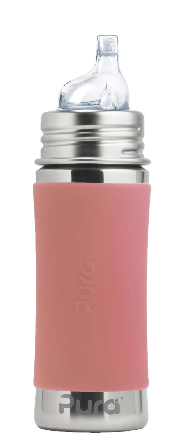 Kiki® 11oz Sippy Bottle: Aqua Sleeve