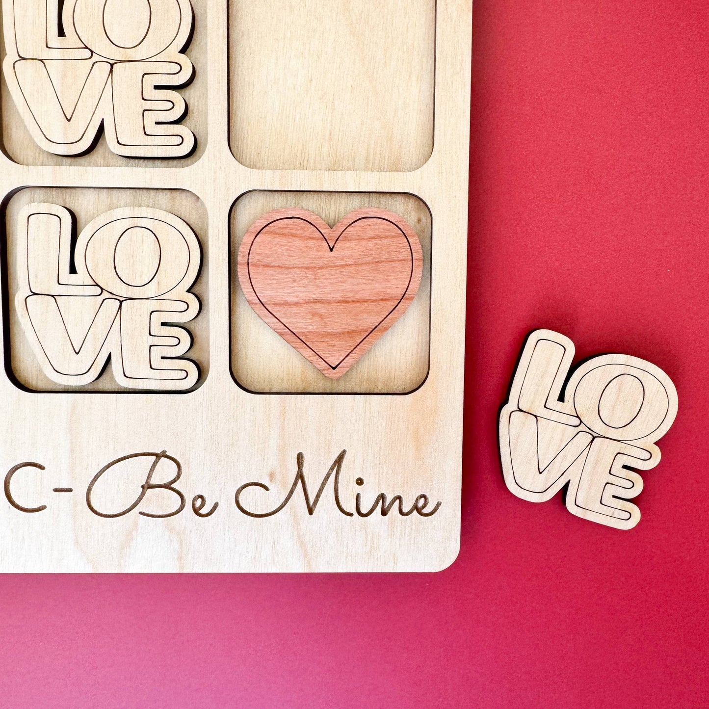 Valentine's Day Board Game - Love Tic-Tac-Toe Game
