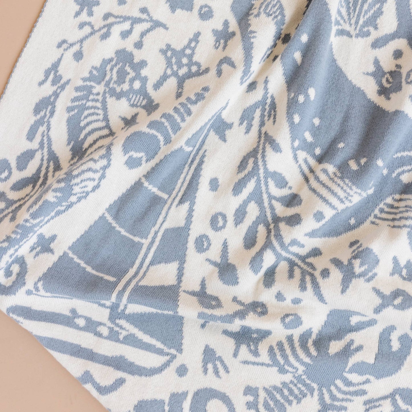 Blanket Nautical Cotton Baby Gift Spring Summer Ocean